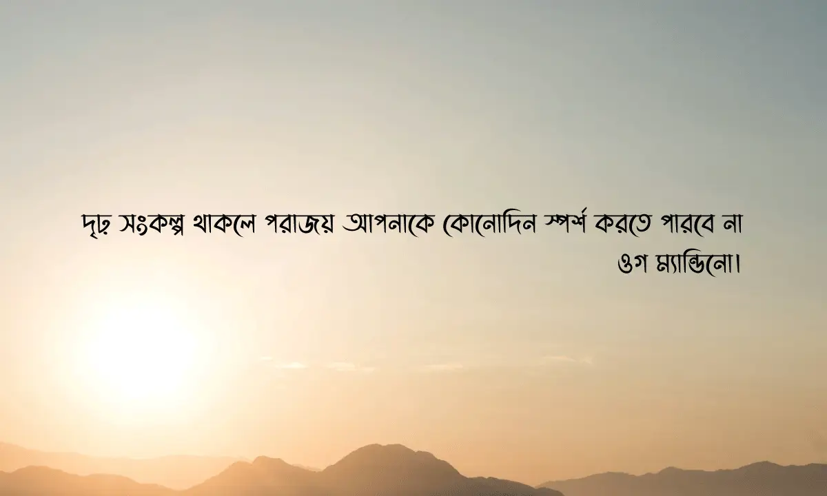 অনুপ্রেরণামূলক উক্তি ও জেদ বাড়ানোর স্ট্যাটাস