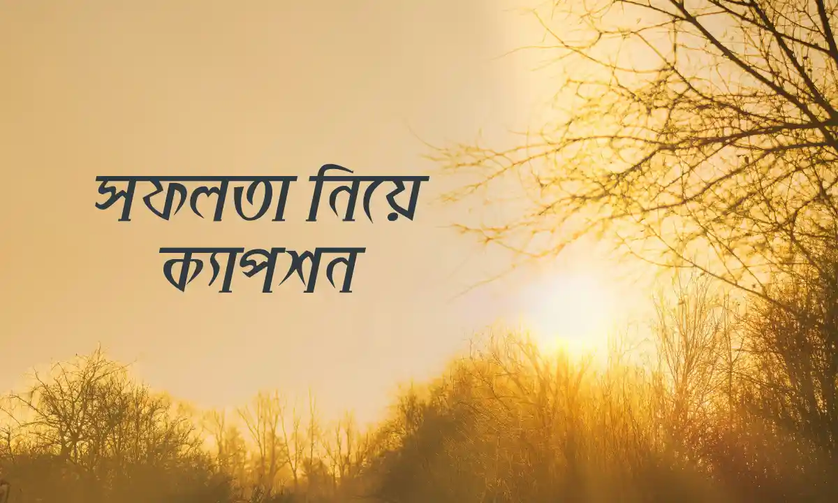 সফলতা নিয়ে ক্যাপশন