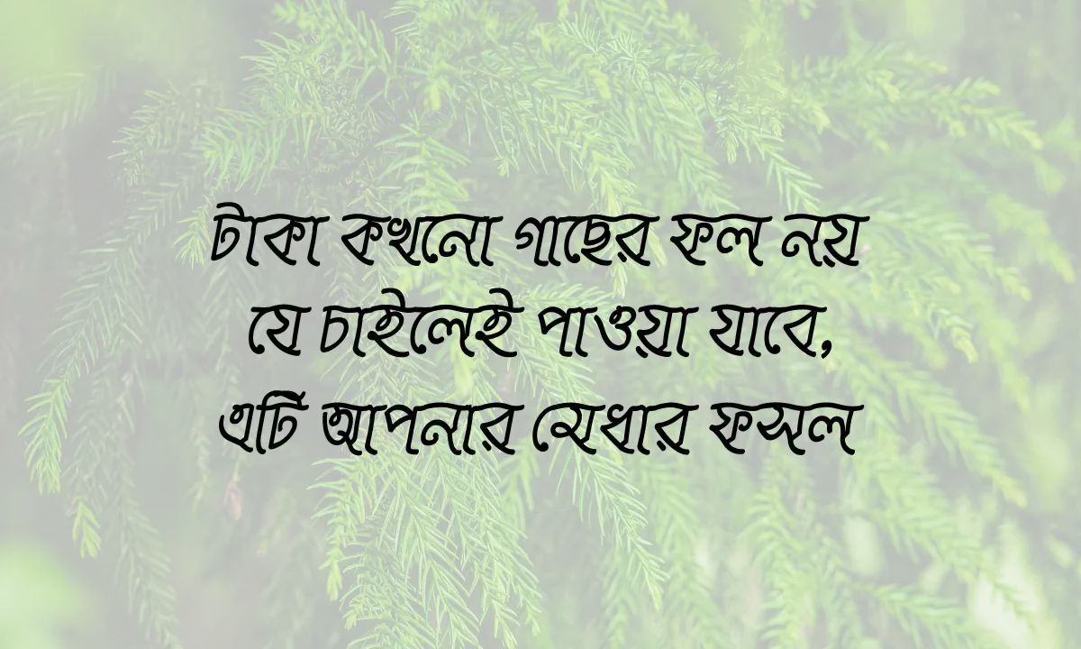 টাকা নিয়ে বাচাইকৃত ক্যাপশন 2026