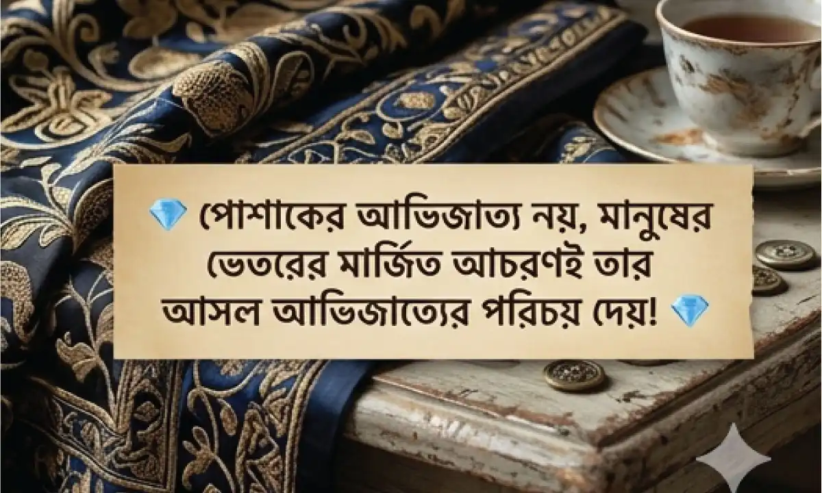 ব্যক্তিত্ব প্রকাশের সেরা কিছু বাংলা লাইন ও আভিজাত্য প্রকাশে বাংলা ক্যাপশন