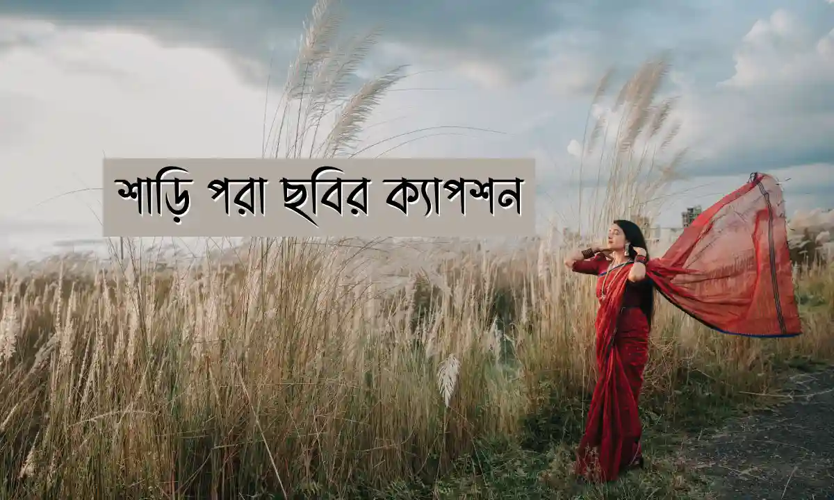 শাড়ি পরা ছবির ক্যাপশন