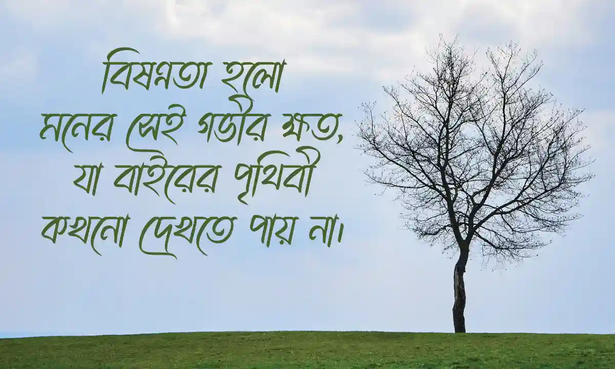 মন খারাপ নিয়ে ক্যাপশন ও মন খারাপের উক্তি